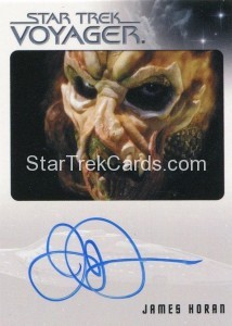 Star Trek Voyager Heroes Villains Autograph James Horan Front