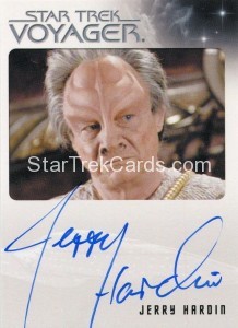 Star Trek Voyager Heroes Villains Autograph Jerry Hardin Front