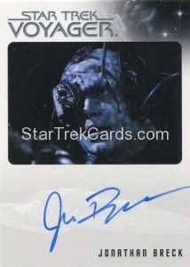 Star Trek Voyager Heroes Villains Autograph Jonathan Breck Front