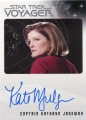 Star Trek Voyager Heroes Villains Autograph Kate Mulgrew Front