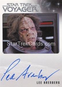Star Trek Voyager Heroes Villains Autograph Lee Arenberg Front