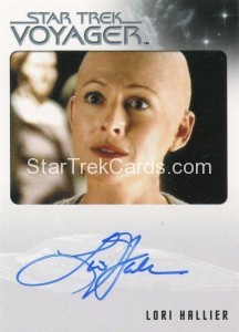 Star Trek Voyager Heroes Villains Autograph Lori Hallier Front