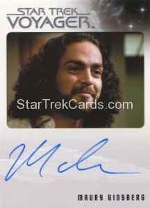Star Trek Voyager Heroes Villains Autograph Maury Ginsberg Front