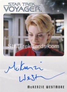 Star Trek Voyager Heroes Villains Autograph McKenzie Westmore Front