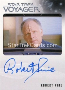 Star Trek Voyager Heroes Villains Autograph Robert Pine Front