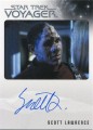 Star Trek Voyager Heroes Villains Autograph Scott Lawrence Front