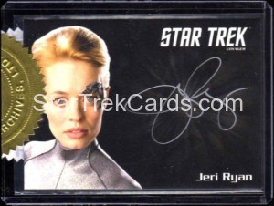 Star Trek Voyager Heroes Villains Autograph Silver Signature Jeri Ryan