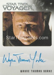 Star Trek Voyager Heroes Villains Autograph Wayne Thomas Yorke