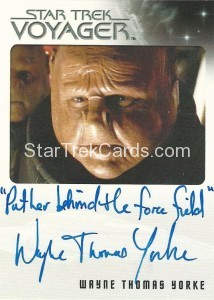 Star Trek Voyager Heroes Villains Autograph Wayne Thomas Yorke Variant 1
