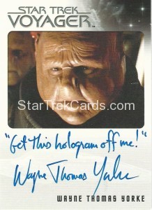 Star Trek Voyager Heroes Villains Autograph Wayne Thomas Yorke Variant 2