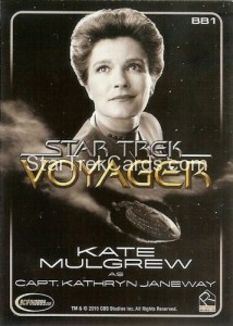 Star Trek Voyager Heroes Villains Black Gallery BB1 Back