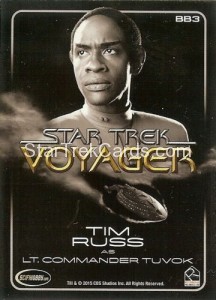 Star Trek Voyager Heroes Villains Black Gallery BB3 Back