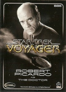Star Trek Voyager Heroes Villains Black Gallery BB6 Back
