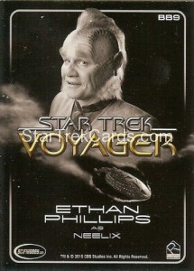 Star Trek Voyager Heroes Villains Black Gallery BB9 Back