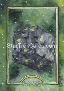 Star Trek Voyager Heroes Villains Helga Wojik Sketch Card 1 Front