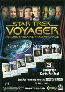 Star Trek Voyager Heroes Villains Promo P1 Back