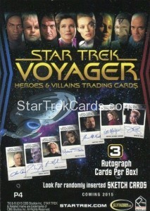 Star Trek Voyager Heroes Villains Promo P4 Back
