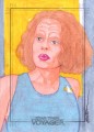 Star Trek Voyager Heroes Villains Roy Cover Sketch Card 1 Front