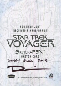 Star Trek Voyager Heroes Villains Sketch Danny Silva Back
