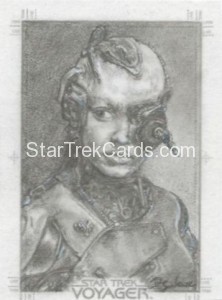 Star Trek Voyager Heroes Villains Sketch Debbie Jackson Front