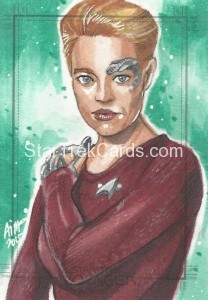 Star Trek Voyager Heroes Villains Sketch Irma Ahmed Front