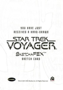 Star Trek Voyager Heroes Villains Sketch Javier Gonzales Back