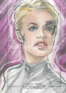 Star Trek Voyager Heroes Villains Sketch Judit Tondora Front