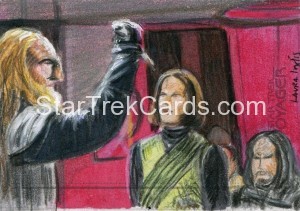 Star Trek Voyager Heroes Villains Sketch Laura Inglis Front 2