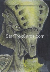 Star Trek Voyager Heroes Villains Sketch Laura Inglis Front