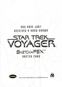 Star Trek Voyager Heroes Villains Sketch Roy Cover Back