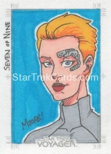 Star Trek Voyager Heroes Villains Sketch Sean Moore Front