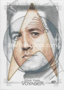 Star Trek Voyager Heroes Villains Sketch Sean Pence Front