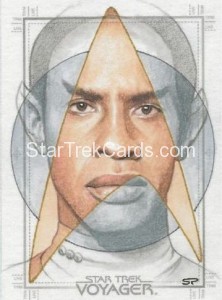 Star Trek Voyager Heroes Villains Sketch Sean Pence Front Alternate