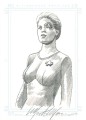 The Women of Star Trek Voyager HoloFEX Sketch Reward Monte Moore Seven of Nine Front