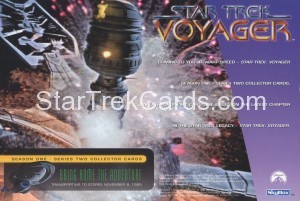 Voyager Season One Series Two Six Card Panel Back